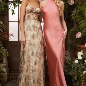 Most Beautiful Day Ivory Multi Floral Print Organza Maxi Dress